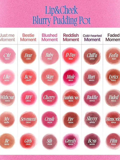 FWEE - Lip&Cheek Blurry Pudding Pot CR03 BFF