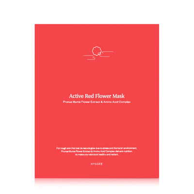 Active Red Flower Mask