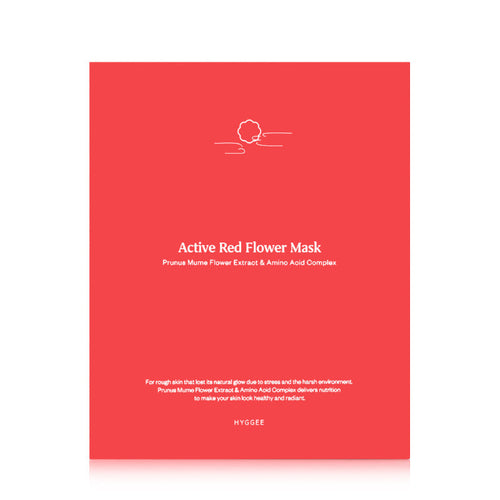 Active Red Flower Mask
