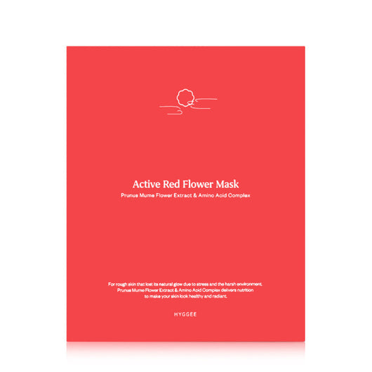 Active Red Flower Mask
