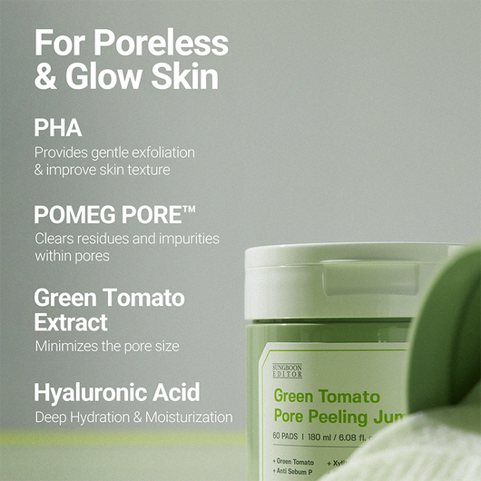Green Tomato Pore Peeling Jumbo Pad