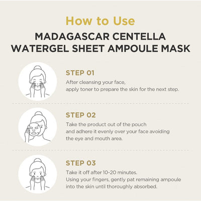 Madagascar Centella Watergel Sheet Ampoule Mask