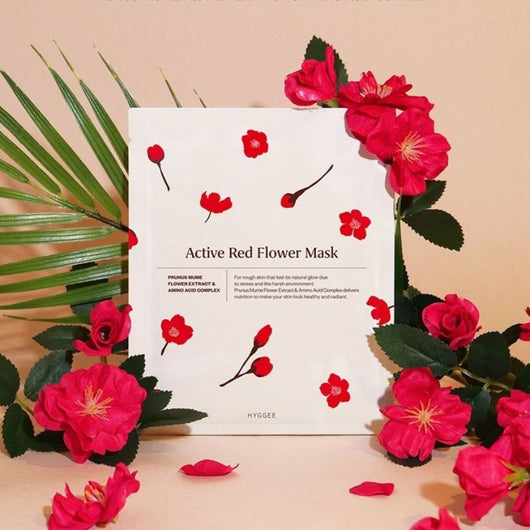 Active Red Flower Mask