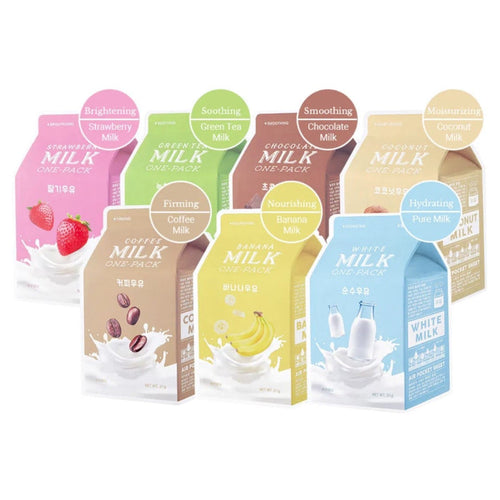 Milk One-Pack Facemask #Strawberry Milk