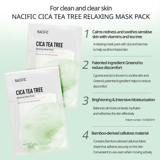Cica Tea Tree Relaxing Mask