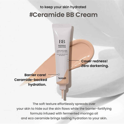 heimish - Moringa Ceramide BB Cream - 8 Colors  #21 Light Beige