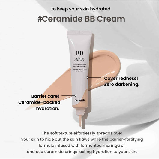 heimish - Moringa Ceramide BB Cream - 8 Colors  #21 Light Beige
