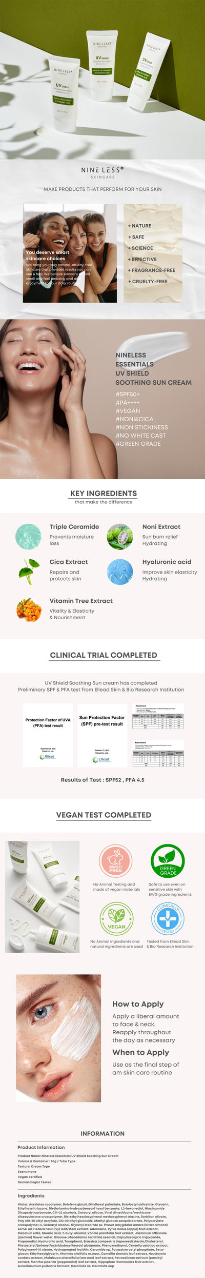 Essentials UV Shield Soothing Sun Cream SPF 50+ PA++++