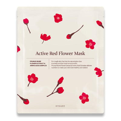 Active Red Flower Mask