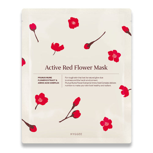 Active Red Flower Mask