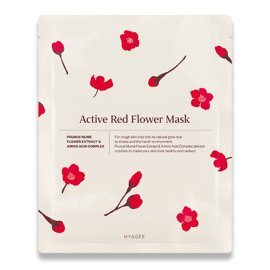 Active Red Flower Mask