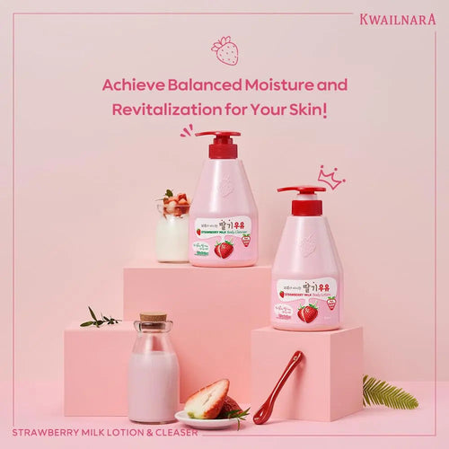 Kwailnara - Milk Body Lotion - Strawberry